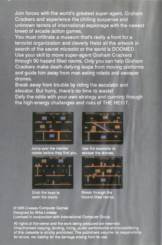 The Heist box art for MSX